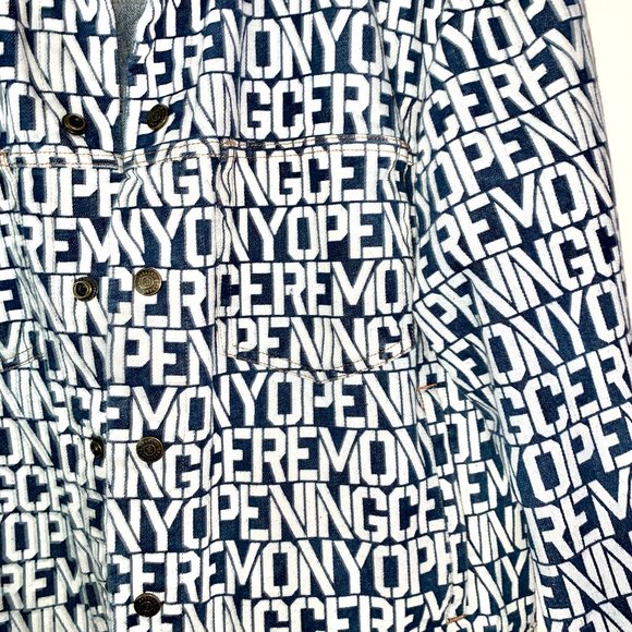 Opening Ceremony monogram Denim Jacket - Picture 3 of 4